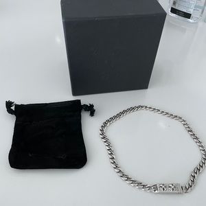 Chrome Hearts Silver Bella Mini Id Necklace